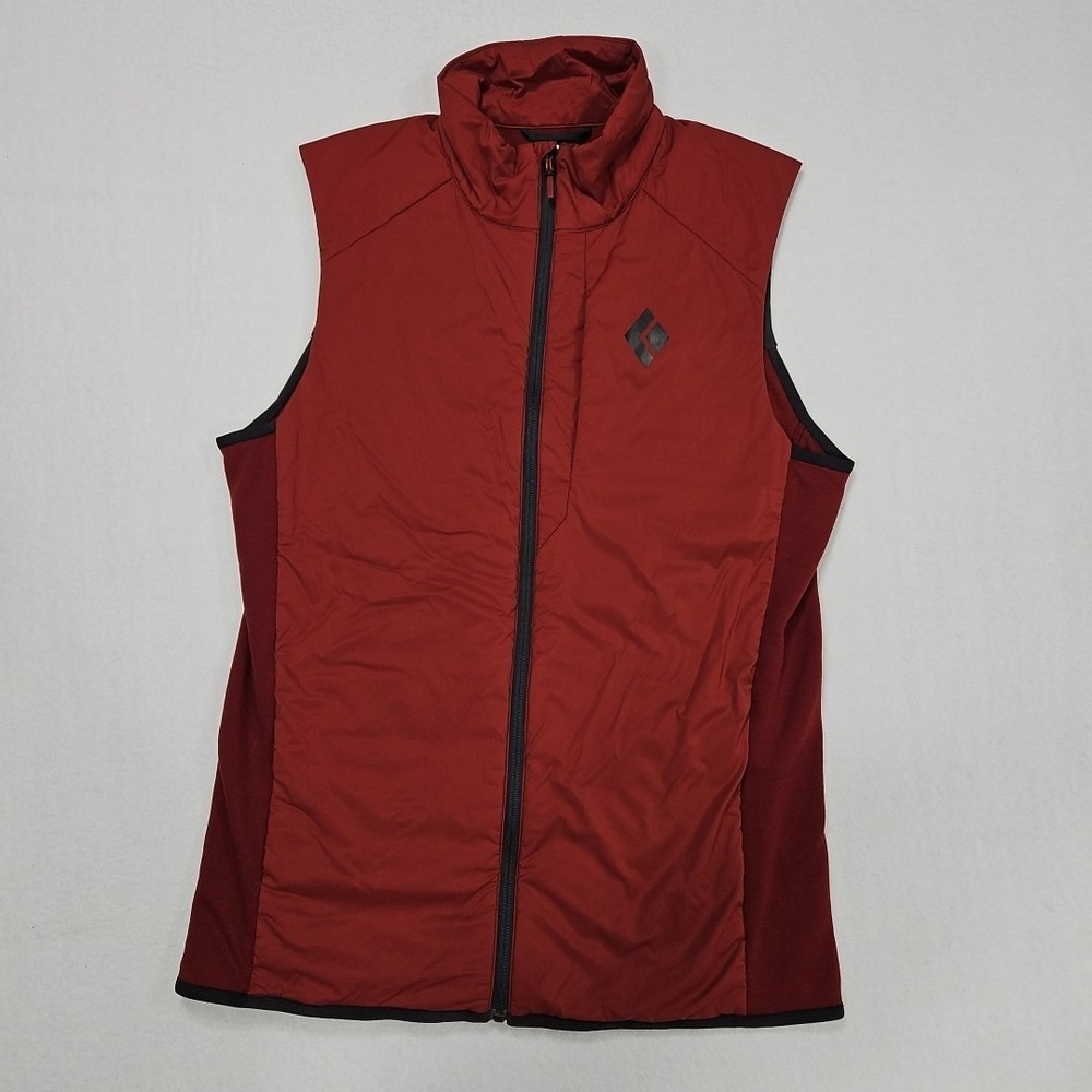 Black Diamond First Light Hybrid Vest Mens M Red Merino Wool Softshell Insulated